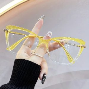 Cat Eye Clear Lens Computer Glass Eyeglass