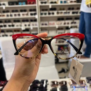 Peekaboo Anti Blue Reflective Red/Leopard Eyeglass-Reading Glass