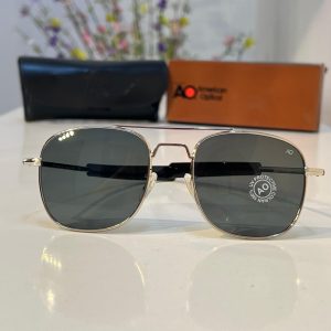 AO Original Military Style Aviation Classic Black Gents Sunglass