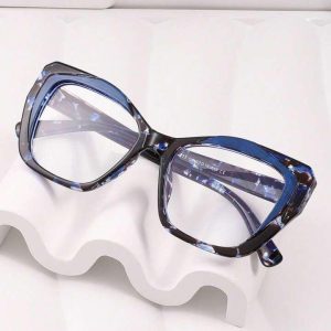 TR90 Retro Glasses Frame Clear Anti-Blue Light Optical Eyewear