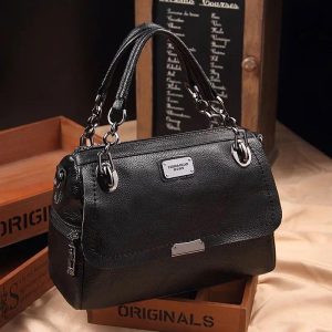 POOLOO Black Shoulder & Crossbody Bag