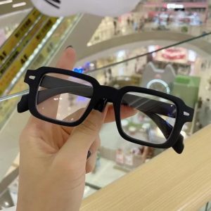Anti Blue Light Thick Black Frame Neutral Presbyopia Clear Eyeglass