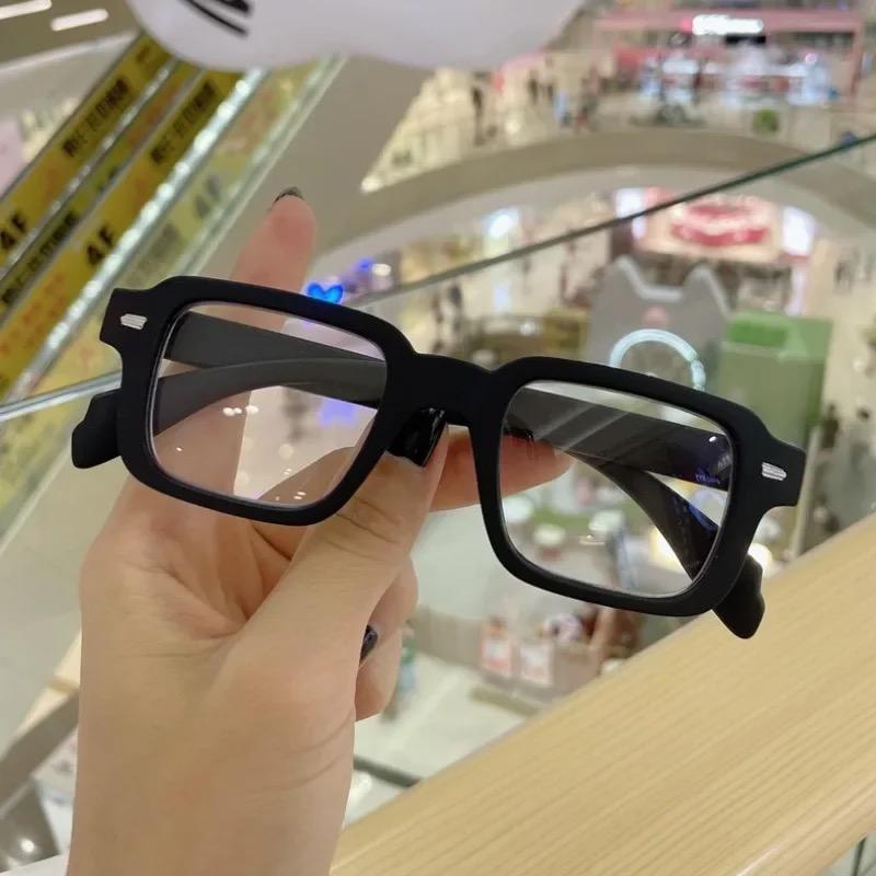 Anti Blue Light Thick Black Frame Neutral Presbyopia Clear Eyeglass