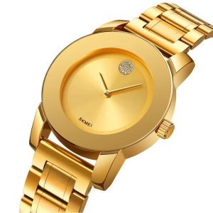 SKMEI Simple Quartz Stainless Steel Strap Unisex Wristwatch