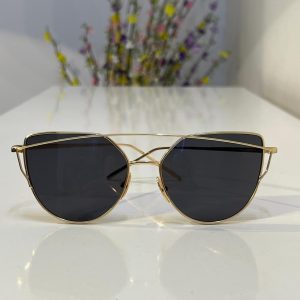 Golden Black Cats Eye Vintage Ladies Sunglass
