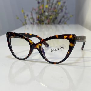 Leopard T Cat Eye Anti-blue light Eyeglass