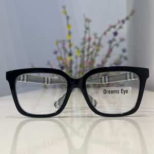 New Business Square Frame Anti Blue Light Unisex Eye - Black