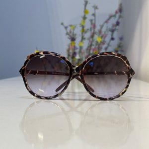 Snake Figured MieMi Round Sunglass