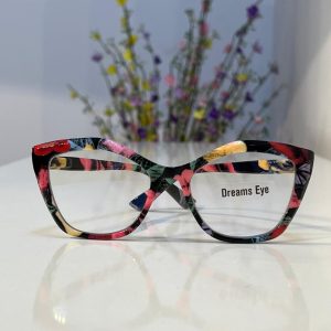 Sprin Hinges With Black Pattern Print Eyeglass
