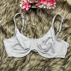 Plus Size Non Padded Gray Wired Bra