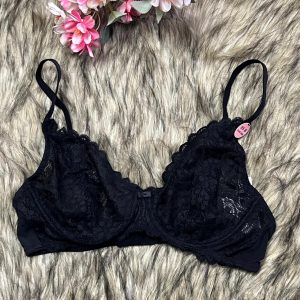 Black Lace Non Padded Wired Bra