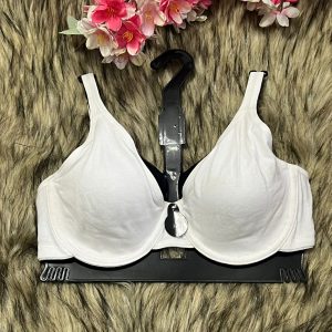 Non-Padded White Cotton Bra