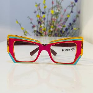 Orange Red Fashion Cat Eye Eyeglass